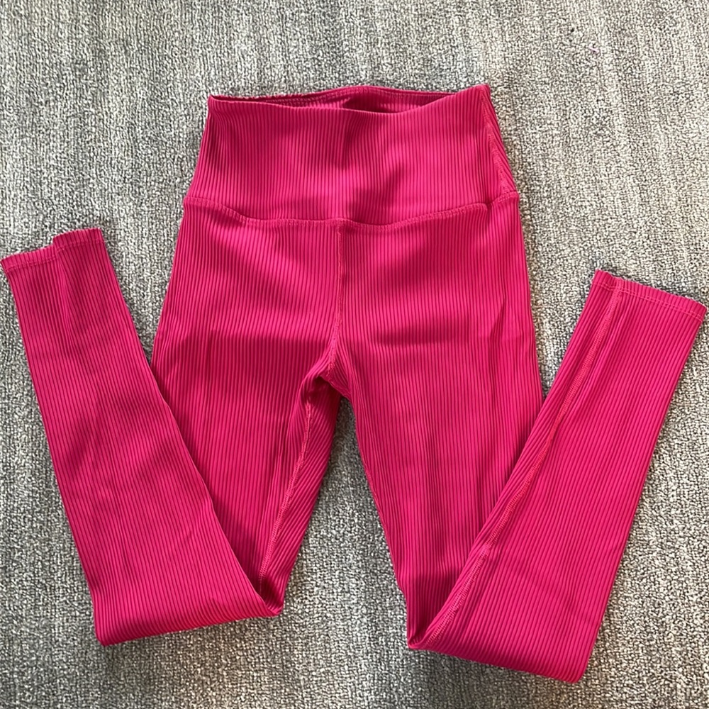 Carbon38 Ribbed Regular Rise 7/8 Legging - Picture 6 of 8